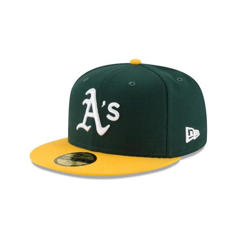 MLB Oakland Athletics Authentic Collection 59Fifty Fitted (ETB8143) - Green New Era Caps